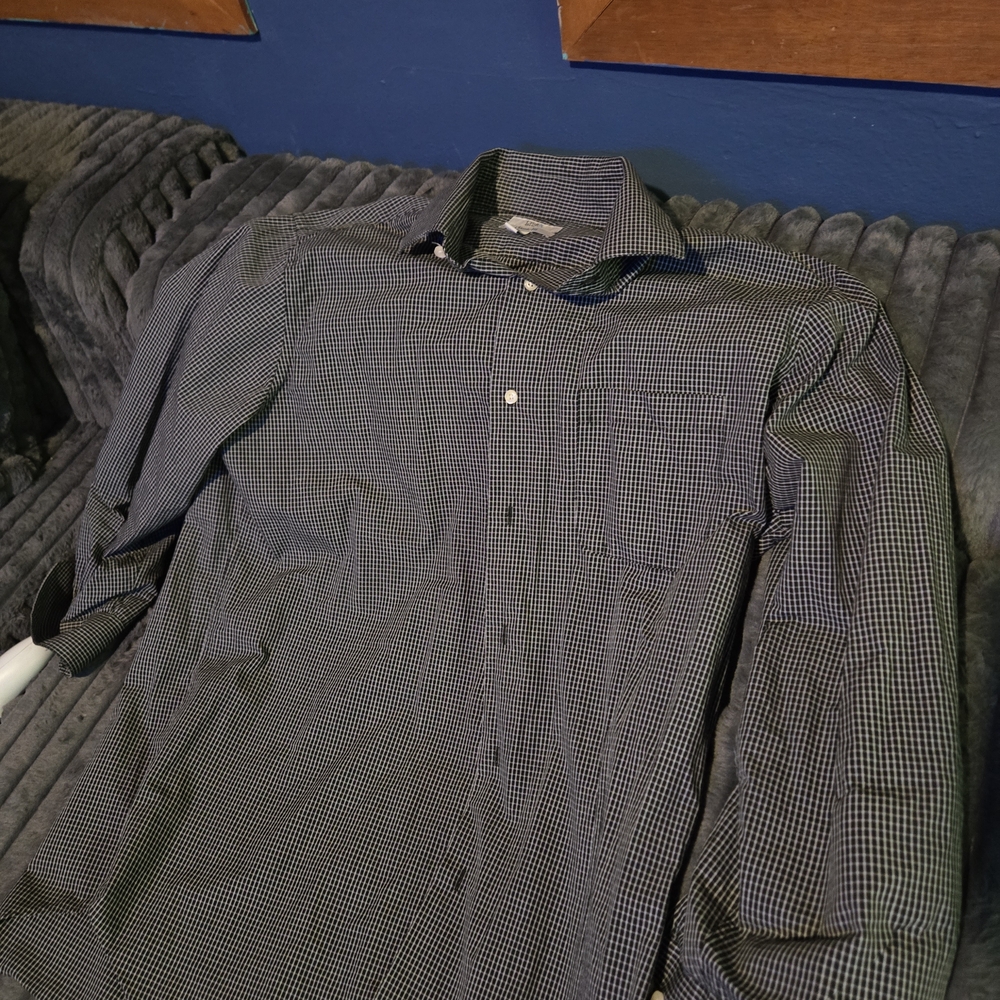 Croft & Barrow Men's Large Checkered Button-Down Shirt